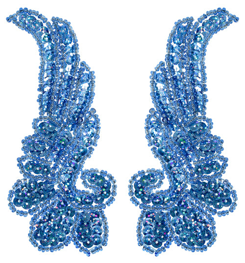 Beaded Wing Appliqué Motif – 13x5.5cm (2pcs) Sequin Embellishment