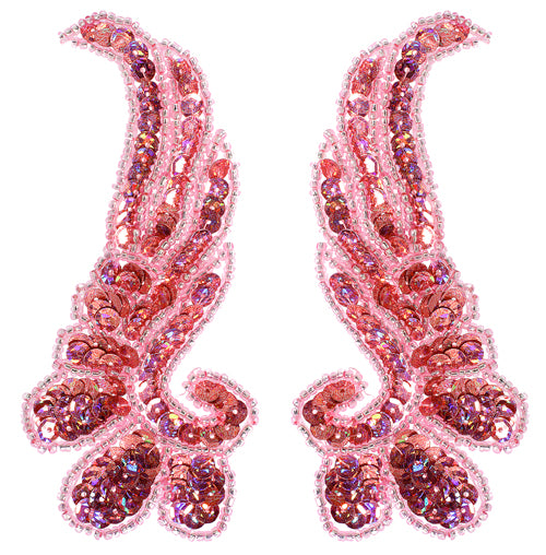 Beaded Wing Appliqué Motif – 13x5.5cm (2pcs) Sequin Embellishment