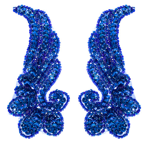 Beaded Wing Appliqué Motif – 13x5.5cm (2pcs) Sequin Embellishment
