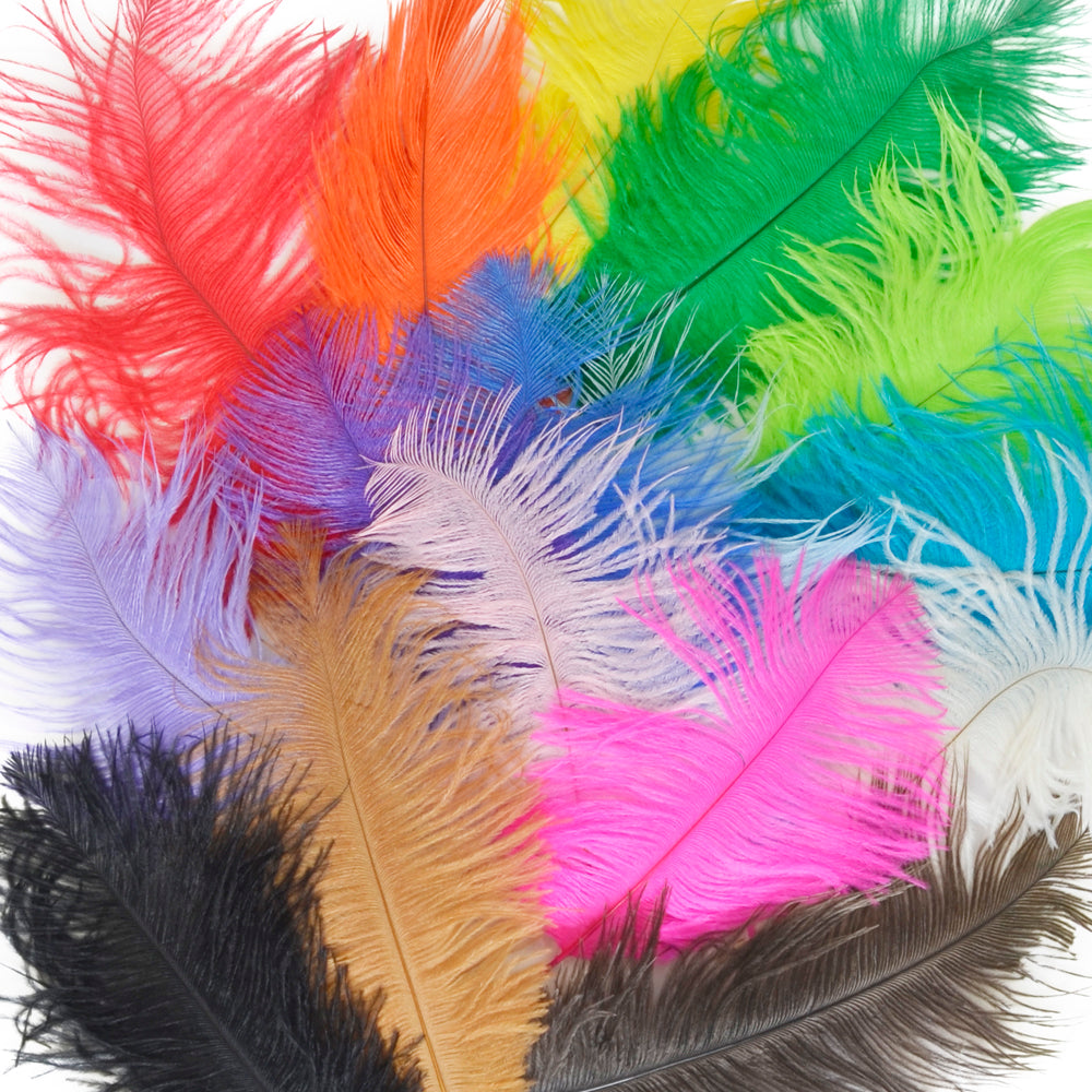 Premium Ostrich Feathers – 3-6” Drabs & Large Plumes for Weddings, Centerpieces, Costumes, & More!