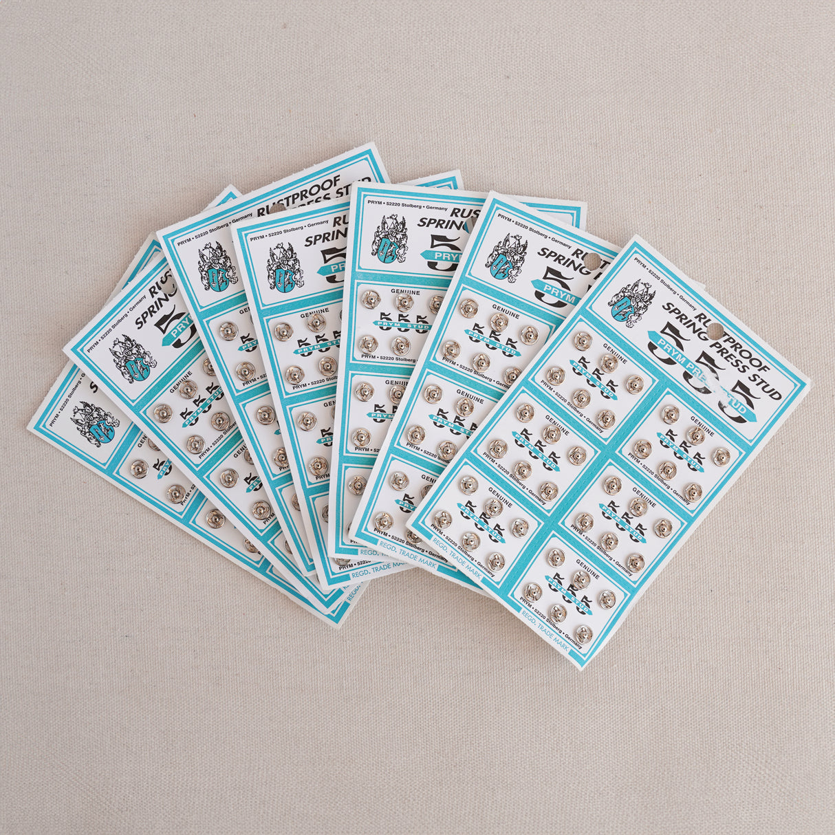 Vintage 555 Prym Press Stud | Silver Rustproof Spring Fasteners for Garments, Accessories & DIY Projects ✂️🧵