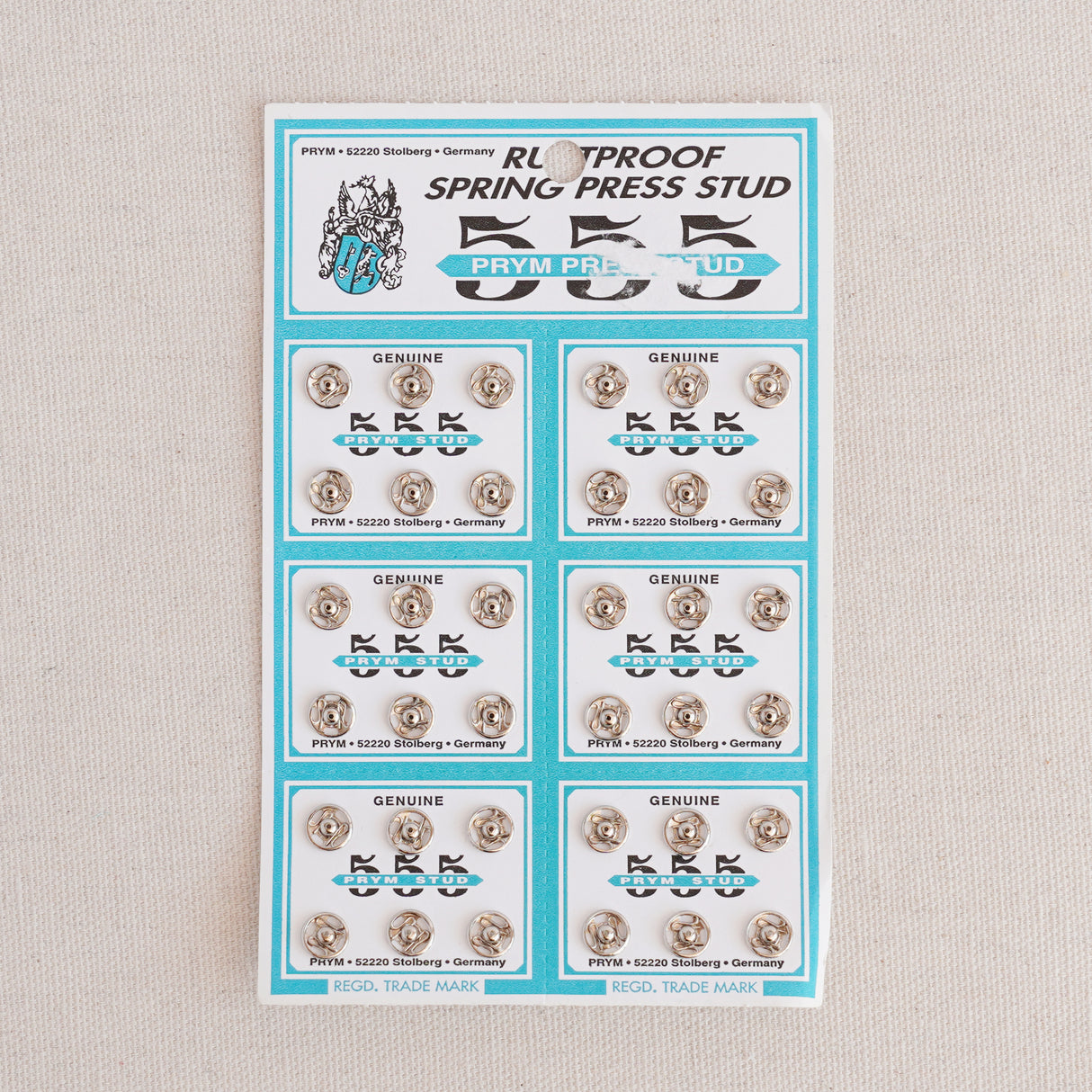 Vintage 555 Prym Press Stud | Silver Rustproof Spring Fasteners for Garments, Accessories & DIY Projects ✂️🧵