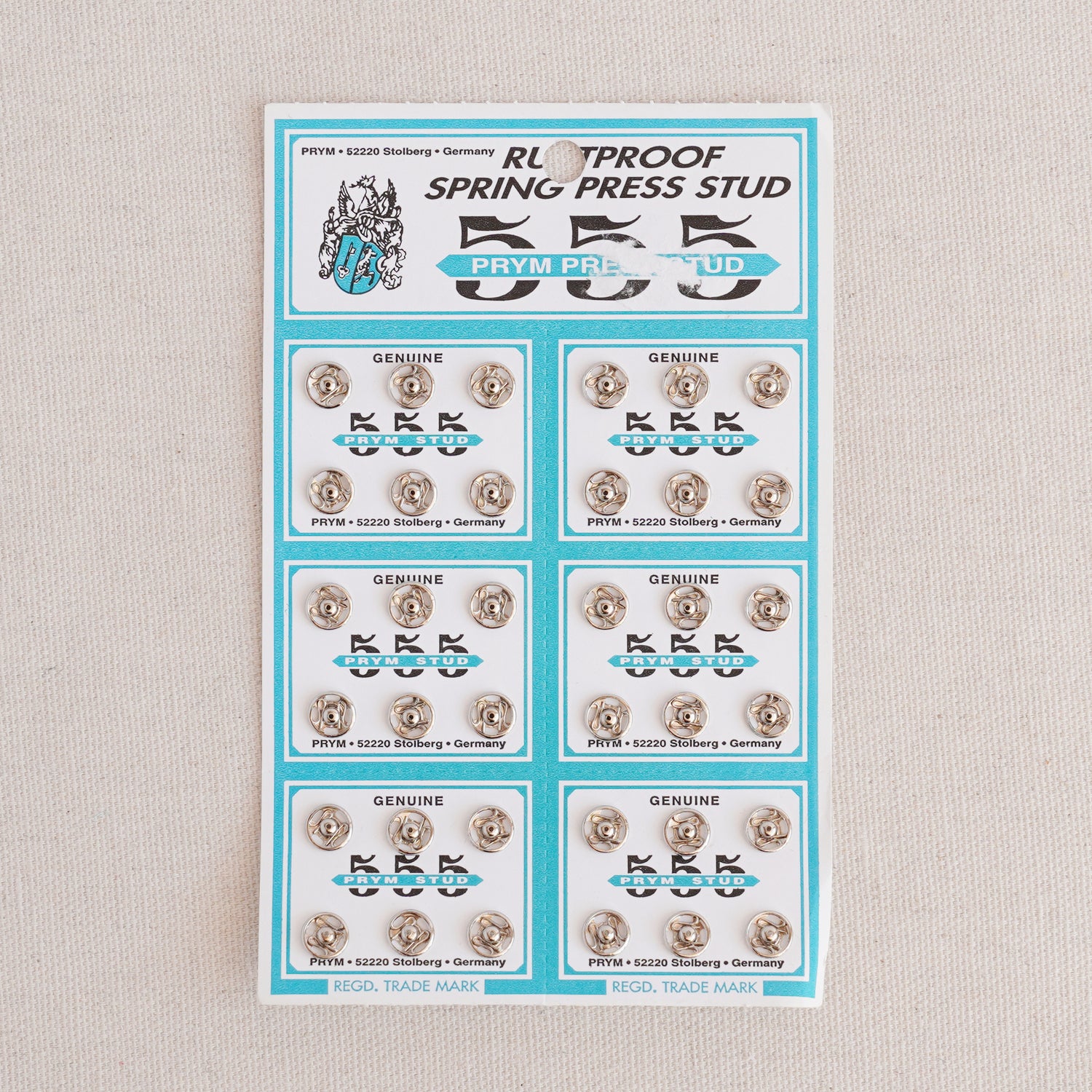 Vintage 555 Prym Press Stud | Silver Rustproof Spring Fasteners for Garments, Accessories & DIY Projects ✂️🧵