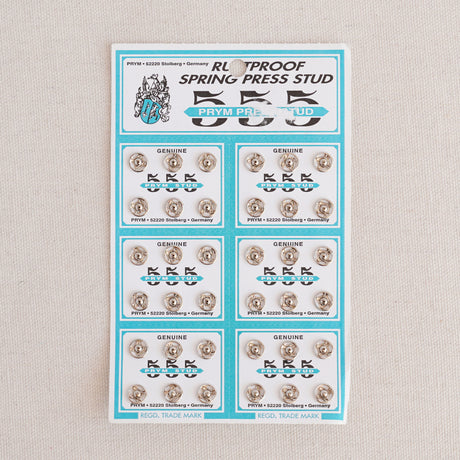 Vintage 555 Prym Press Stud | Silver Rustproof Spring Fasteners for Garments, Accessories & DIY Projects ✂️🧵