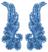 Beaded Wing Appliqué Motif – 13x5.5cm (2pcs) Sequin Embellishment