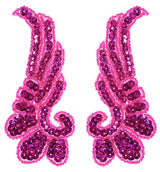 Beaded Wing Appliqué Motif – 13x5.5cm (2pcs) Sequin Embellishment