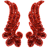 Beaded Wing Appliqué Motif – 13x5.5cm (2pcs) Sequin Embellishment