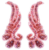 Beaded Wing Appliqué Motif – 13x5.5cm (2pcs) Sequin Embellishment