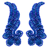 Beaded Wing Appliqué Motif – 13x5.5cm (2pcs) Sequin Embellishment