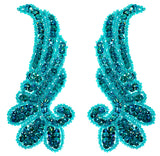 Beaded Wing Appliqué Motif – 13x5.5cm (2pcs) Sequin Embellishment